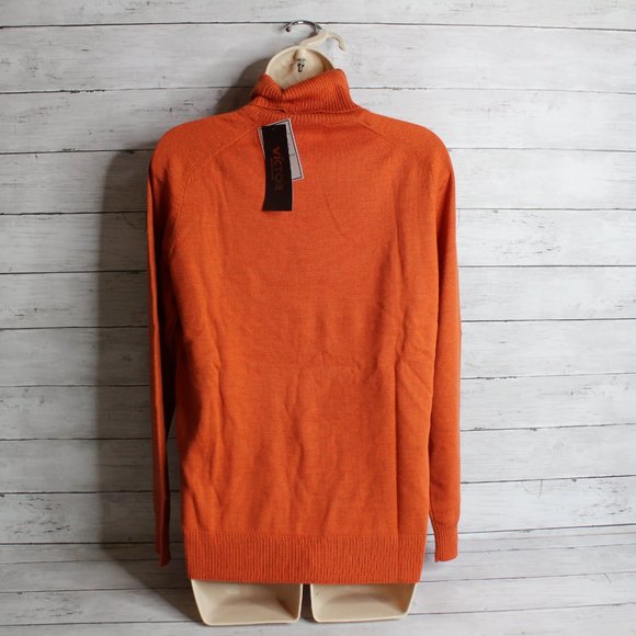 Victor Alfaro Women's Pullover Turtleneck Sweater Size M 100% Merino Wool - Picture 5 of 5
